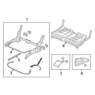 Honda OE - Center Left Folding Seat Release Cable