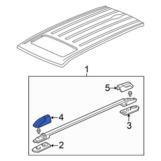 Honda OE - Front Right Roof Rack Cover
