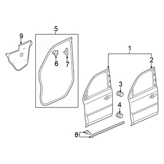 Honda OE - Front Door - Door & Components