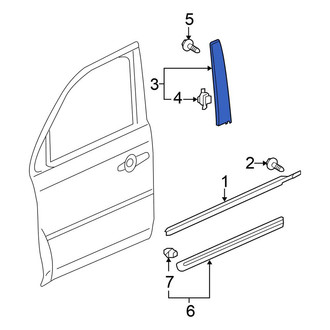 Honda OE - Front Right Door Reveal Molding