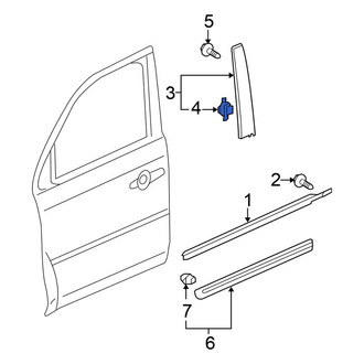 Honda OE - Front Door Reveal Molding Clip