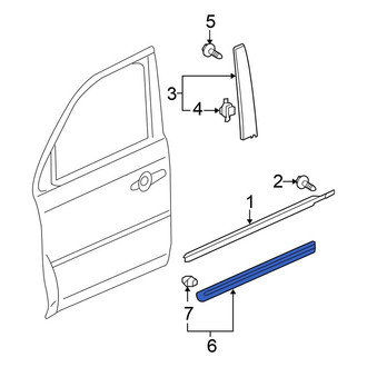 Honda OE - Front Left Door Molding