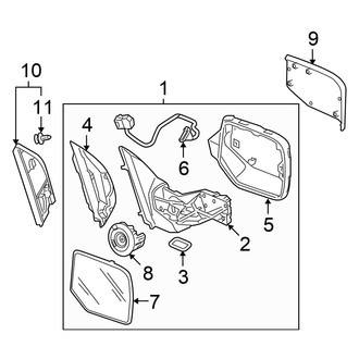 Honda OE - Front Door - Outside Mirrors (W/O Turn Signal)