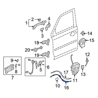 Honda OE - Front Door Latch Cable