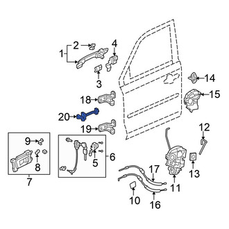 Honda OE - Front Left Door Check