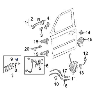 Honda OE - Front Interior Door Handle Clip