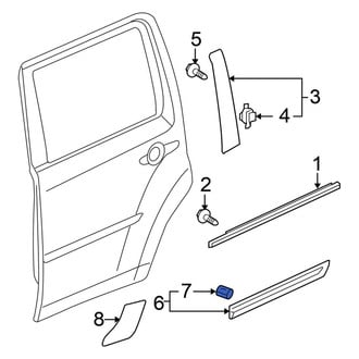 Honda OE - Front Door Molding Clip