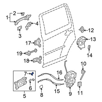 Honda OE - Rear Inner Interior Door Handle Clip