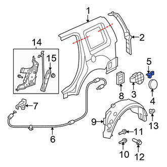 Honda OE - Fuel Door Bumper