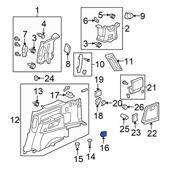 Honda OE - Rear Tie Down Hook