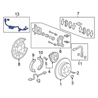 Honda OE - Rear Right ABS Wheel Speed Sensor