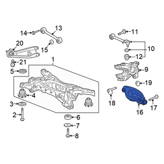 Honda OE - Rear Right Upper Suspension Control Arm