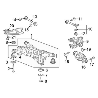 Honda OE - Rear Suspension - Suspension Components (FWD)