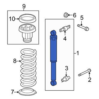 Honda OE - Rear Suspension Shock Absorber