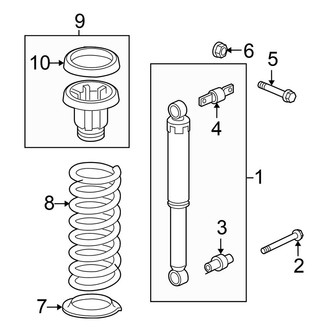 Honda OE - Rear Suspension - Shocks & Components (FWD)