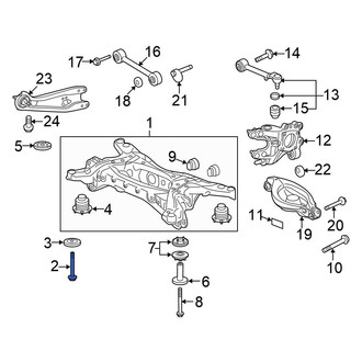 Honda OE - Suspension Crossmember Bolt