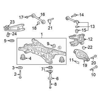 Honda OE - Rear Suspension - Suspension Components (AWD)