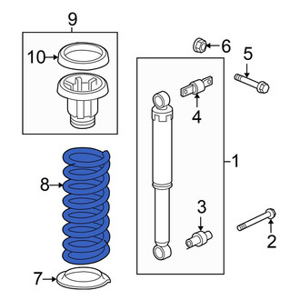 Honda OE - Front Right Coil Spring
