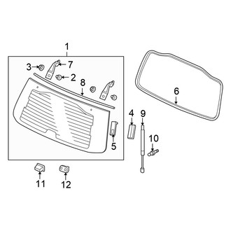 Honda OE - Lift Gate - Glass