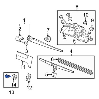 Honda OE - Rear Back Glass Washer Nozzle