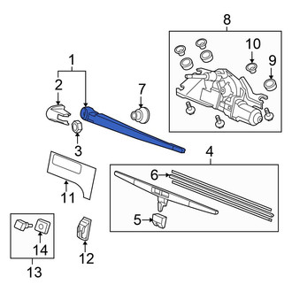 Honda OE - Rear Wiper Arm