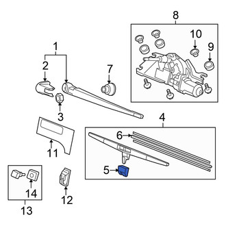 Honda OE - Rear Wiper Arm Cover