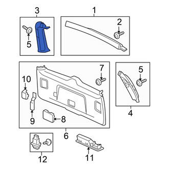 Honda OE - Rear Right Upper Liftgate Trim