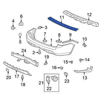 Honda OE - Rear Bumper Step Pad
