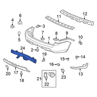 Honda OE - Rear Bumper Impact Bar