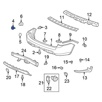 Honda OE - Bumper Cover Bolt