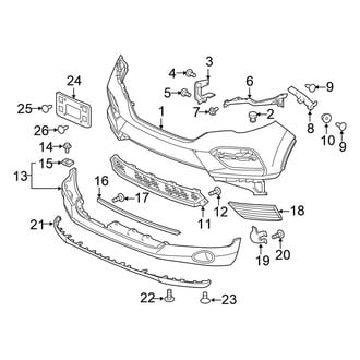 Honda OE - Front Bumper - Bumper & Components (Bumper Cover & Trim)