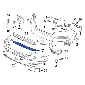 Honda OE - Front Bumper Trim