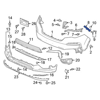 Honda OE - Front Left Bumper Cover Bracket