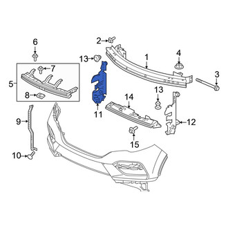 Honda OE - Front Right Radiator Support Baffle