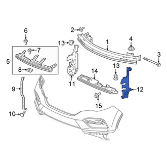 Honda OE - Front Left Radiator Support Baffle