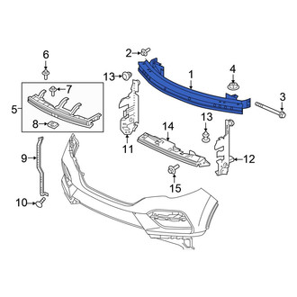Honda OE - Front Bumper Impact Bar