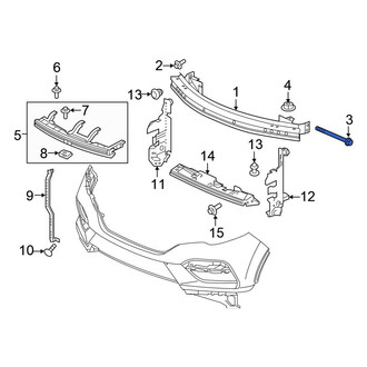Honda OE - Bumper Impact Bar Bolt