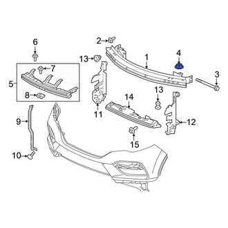 Honda OE - Bumper Impact Bar Nut