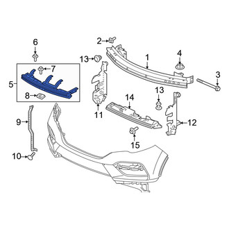 Honda OE - Front Bumper Cover Support Rail Bolt