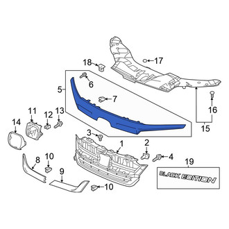 Honda OE - Front Upper Grille Molding
