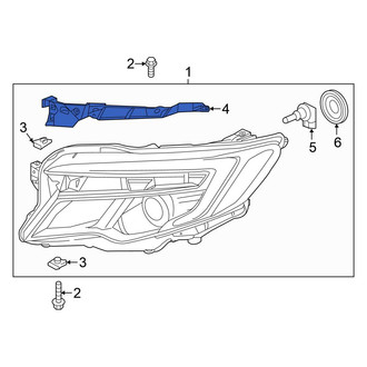 Honda OE - Left Headlight Bracket