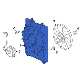 Honda OE - Front Engine Cooling Fan Shroud