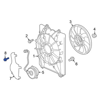 Honda OE - Engine Cooling Fan Shroud Screw