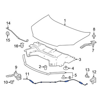 Honda OE - Front Hood Release Cable