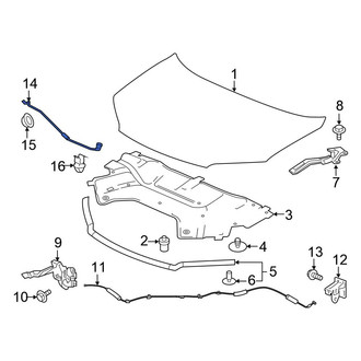 Honda OE - Front Hood & Trunk Prop Rod