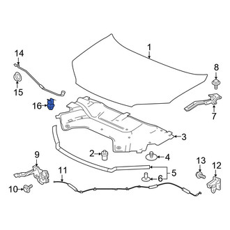 Honda OE - Hood Prop Rod Retainer