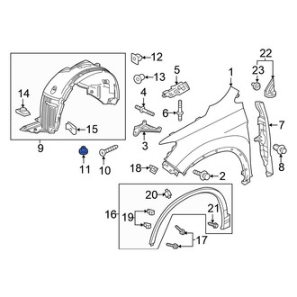 Honda OE - Fender Liner Grommet