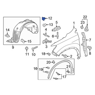 Honda OE - Rear Bumper Cover Grommet