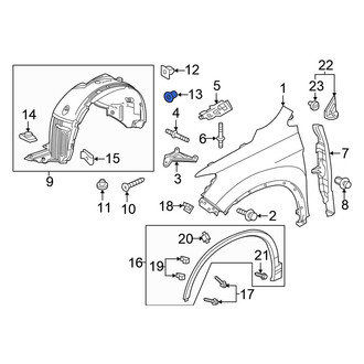 Honda OE - Fender Liner Retainer