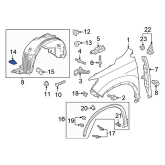 Honda OE - Fender Liner Nut